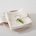 Lot de 4 serviettes de table en coton – Collection Clarté, élégance naturelle