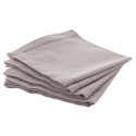 Lot de 4 serviettes de table en coton – Collection Clarté, élégance naturelle
