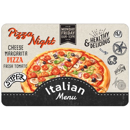 Set de table Pizza – 28 x 44 cm – Style italien et ambiance gourmande