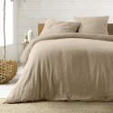 Housse de Couette Double Gaze de Coton + 2 Taies – 57 Fils | 220x240 ou 240x260 – Parure Tendance