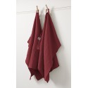 Lot de 2 essuie-mains Gaia 50x70 cm – 100% gaze de coton – Plusieurs coloris