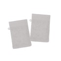 Lot de 2 gants de toilette Lylia 15x21 cm – 100% coton éponge – Plusieurs coloris