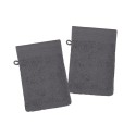 Lot de 2 gants de toilette Lylia 15x21 cm – 100% coton éponge – Plusieurs coloris