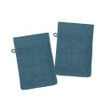 Lot de 2 gants de toilette Lylia 15x21 cm – 100% coton éponge – Plusieurs coloris