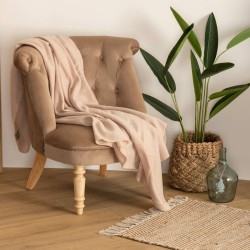 Plaid Légèreté 125x150 cm – Polaire douce, coutures surpiquées, plusieurs coloris