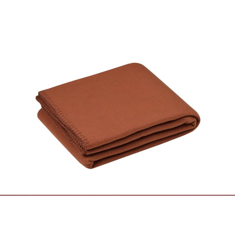 Plaid Carlton 125x150 cm – Polaire douce 100% polyester, finition point de cheval, plusieurs coloris