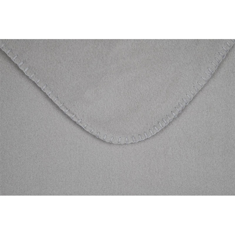 Plaid Carlton 125x150 cm – Polaire douce 100% polyester, finition point de cheval, plusieurs coloris