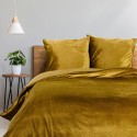 Parure de lit Veline velours uni – Douceur et élégance – Plusieurs coloris disponibles