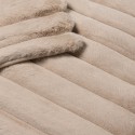 Plaid Serenity crème ou sable – ultra doux effet peluche | 125x150 cm ou 180x220 cm