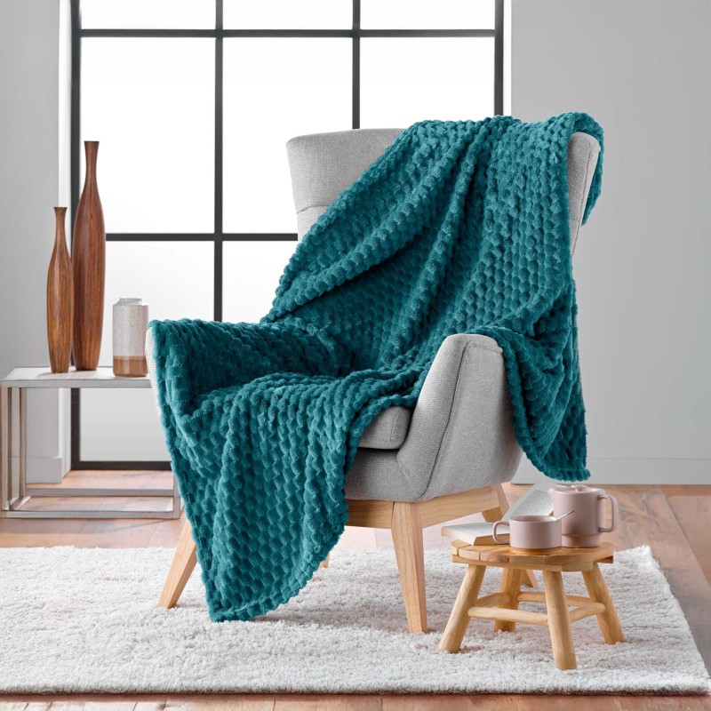 Plaid Breetzy – Flanelle relief ultra-douce | Confort et style pour votre intérieur