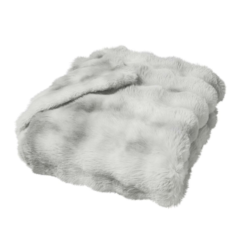 Plaid Mountain crème ou gris – Doux, chaud et cocooning – 125x150 ou 180x220 cm