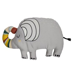 Coussin Élégant en Forme d’Éléphant 50 x 35 cm – Collection SAVANE