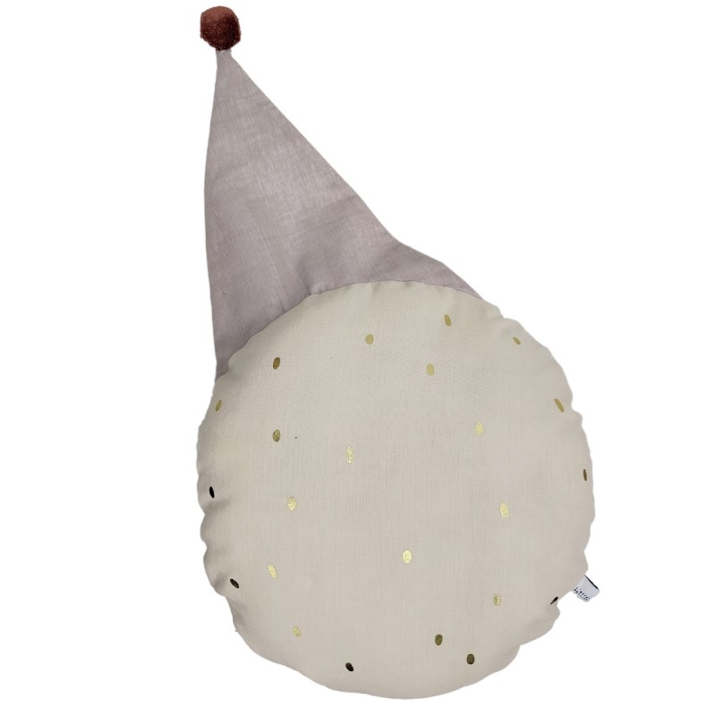 Coussin rond SKY DREAM 40 cm – Déhoussable, 100% coton