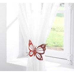 Embrasse de rideau Papillon rouge 16 cm en métal – Joli accessoire déco