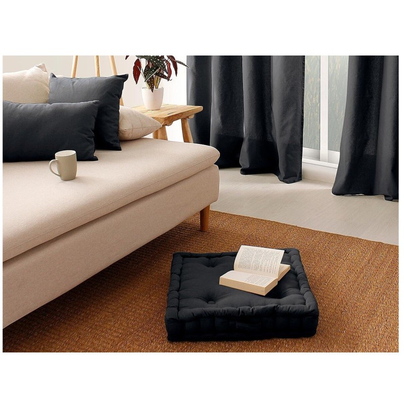 Coussin de sol 50x50x10 cm Panama – Confort matelassé | Plusieurs coloris