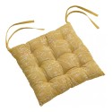 Coussin de chaise 38x38 cm coton matelassé avec nouettes