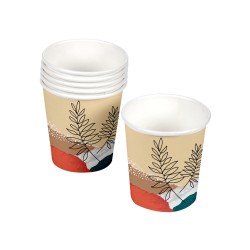 Gobelets en carton 23 cl – Lot de 10 – Vaisselle jetable décorée