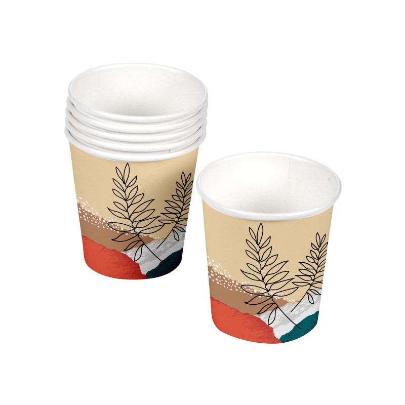 Gobelets en carton 23 cl – Lot de 10 – Vaisselle jetable décorée