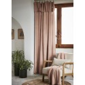 Rideau ajustable LYSANDRE 140x270 cm + 8 anneaux pince – 100% Lyocell Tencel lavé