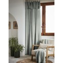 Rideau ajustable LYSANDRE 140x270 cm + 8 anneaux pince – 100% Lyocell Tencel lavé