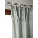 Rideau ajustable LYSANDRE 140x270 cm + 8 anneaux pince – 100% Lyocell Tencel lavé