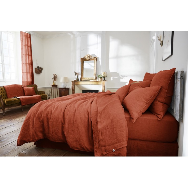 Housse de couette en lin lavé – Collection Soline