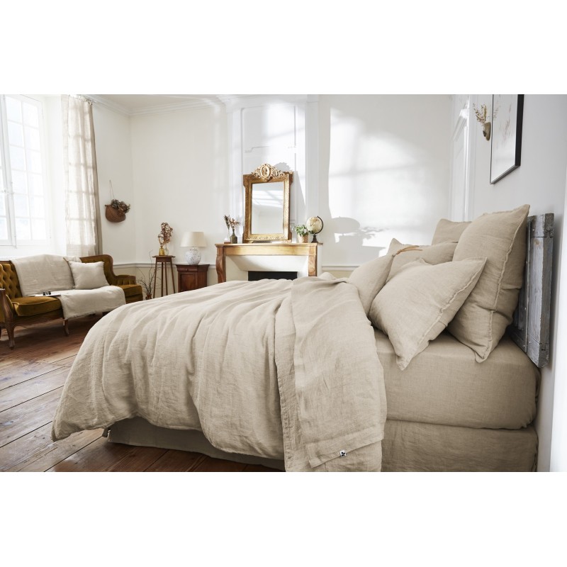 Housse de couette en lin lavé – Collection Soline