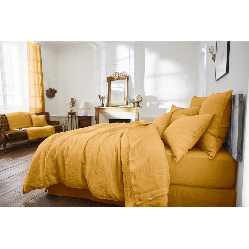 Housse de couette en lin lavé – Collection Soline