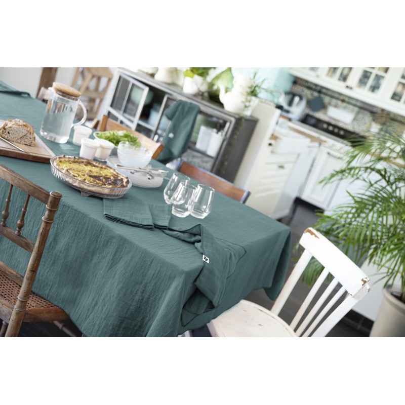 Nappe rectangle en gaze de coton GAIA – Élégance et douceur naturelle