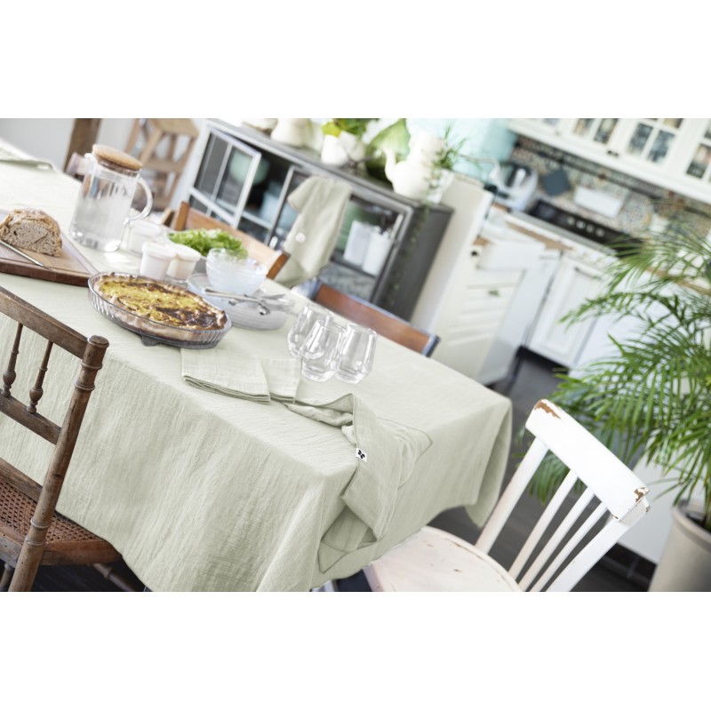 Nappe rectangle en gaze de coton GAIA – Élégance et douceur naturelle
