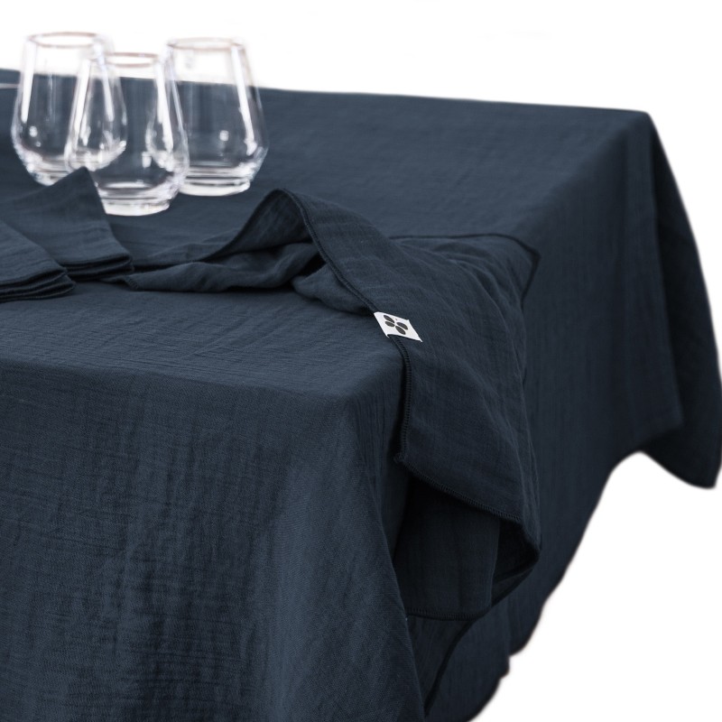 Nappe rectangle en gaze de coton GAIA – Élégance et douceur naturelle