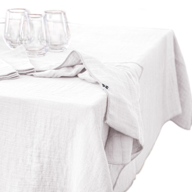 Nappe rectangle en gaze de coton GAIA – Élégance et douceur naturelle