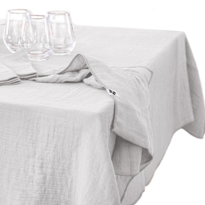 Nappe rectangle en gaze de coton GAIA – Élégance et douceur naturelle