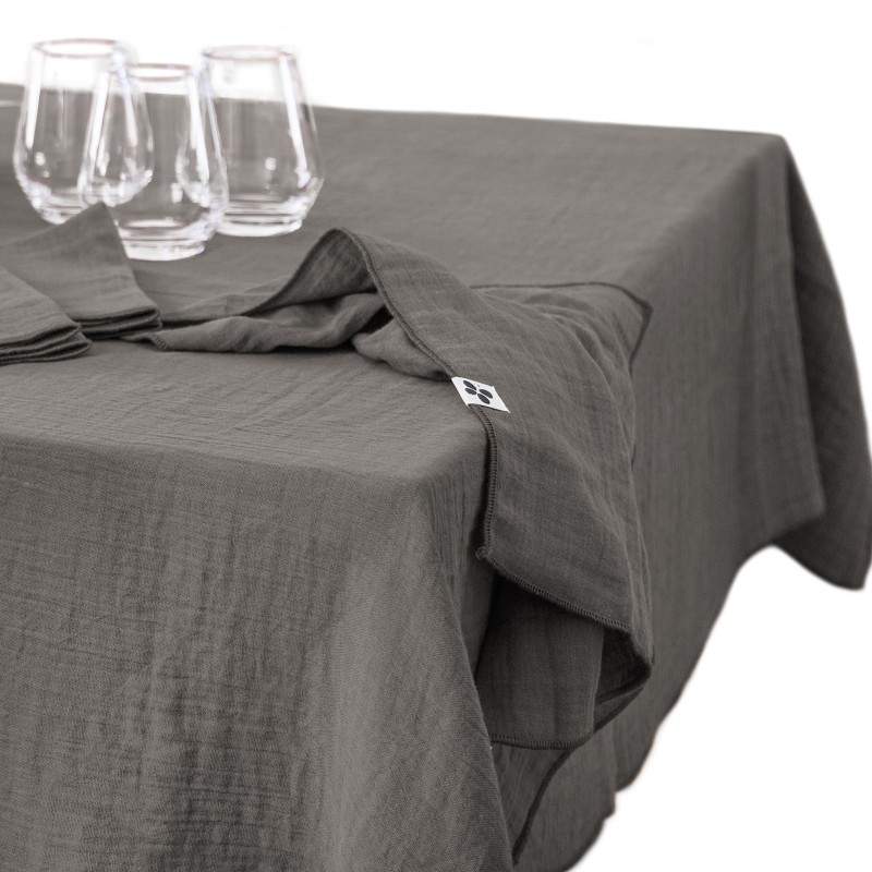 Nappe rectangle en gaze de coton GAIA – Élégance et douceur naturelle
