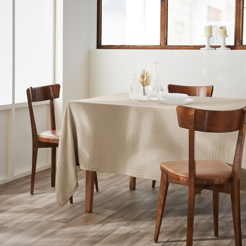 Nappe rectangle en gaze de coton GAIA – Élégance et douceur naturelle