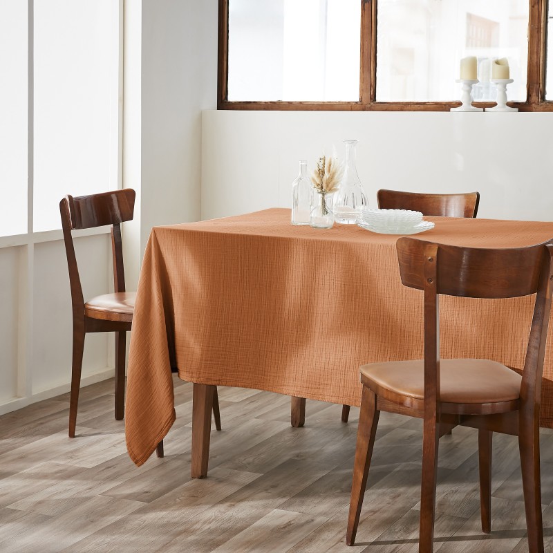 Nappe rectangle en gaze de coton GAIA – Élégance et douceur naturelle