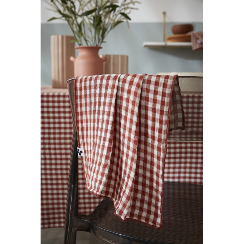 Nappe rectangle VICKIE en gaze de coton – Douceur, élégance et naturel