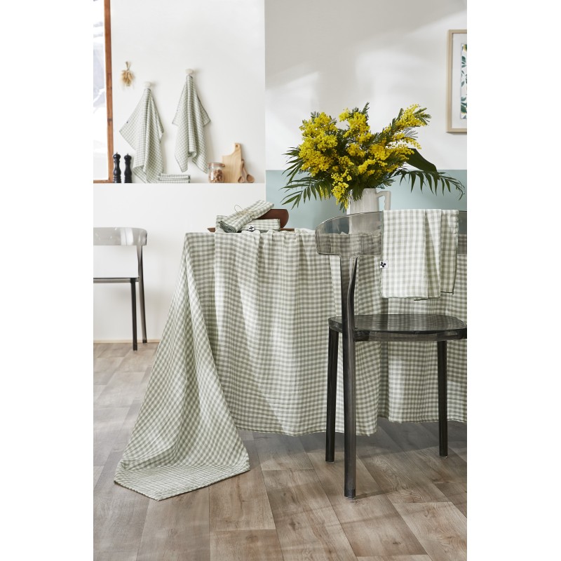 Nappe rectangle VICKIE en gaze de coton – Douceur, élégance et naturel