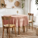 Nappe ronde GAÏA Ø180 cm en gaze de coton – Élégance naturelle et douceur