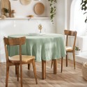 Nappe ronde GAÏA Ø180 cm en gaze de coton – Élégance naturelle et douceur