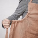 Tablier ajustable en lin lavé SOLINE – Élégance et praticité en cuisine