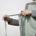 Tablier ajustable en lin lavé SOLINE – Élégance et praticité en cuisine