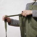 Tablier ajustable en lin lavé SOLINE – Élégance et praticité en cuisine