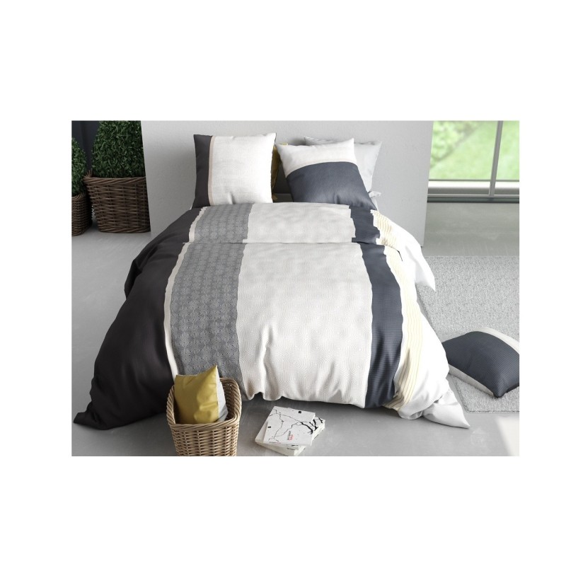 Housse couette + taie Bande stratus