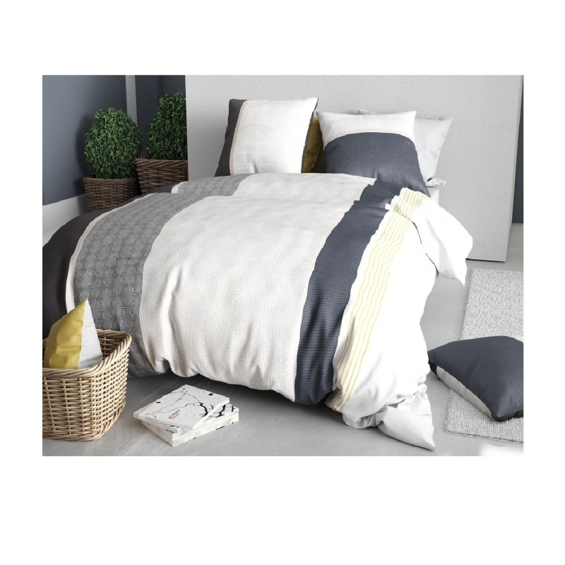 Housse couette + taie Bande stratus