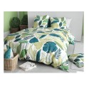 Housse couette + taie Feuillage tropicalia