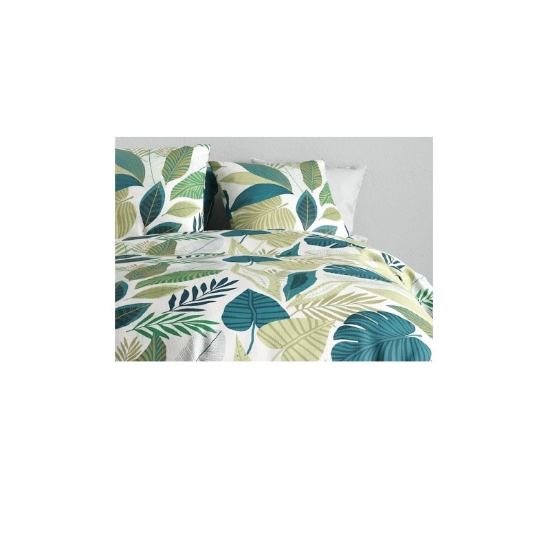 Housse couette + taie Feuillage tropicalia