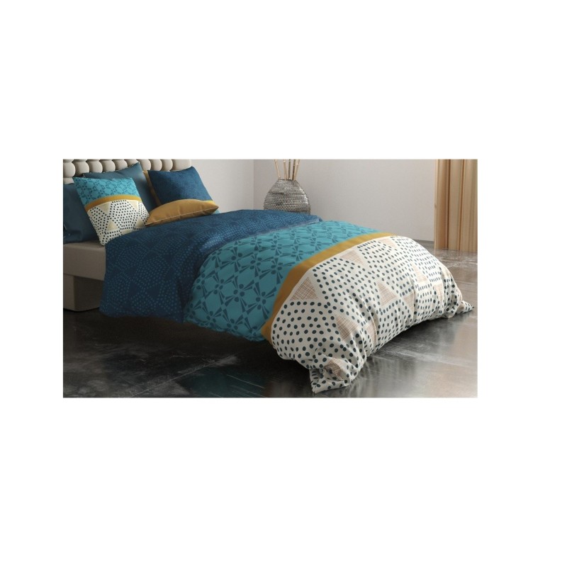 Housse couette + taie graphiques modernes