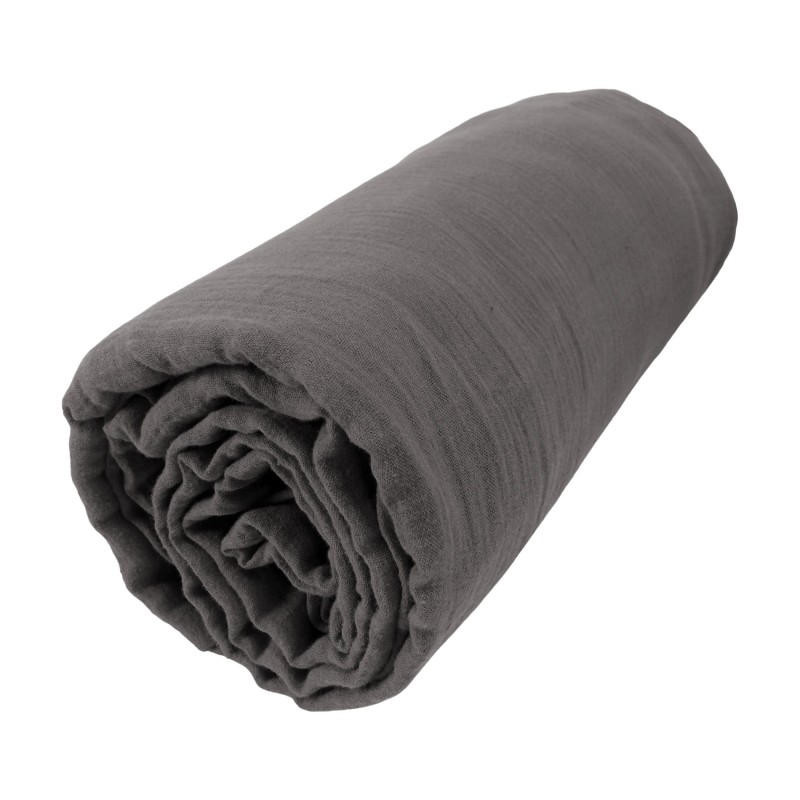 Drap housse en gaze de coton Gaia