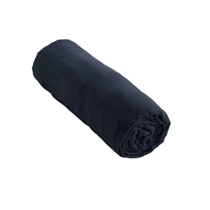 Drap housse en gaze de coton Gaia